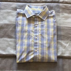 Semi formal slim fit button down shirt.